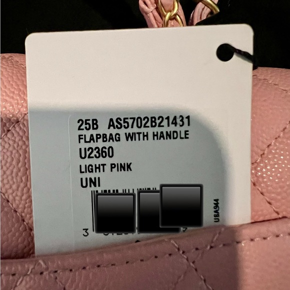 Chanel Mini Rectangular Flap Top Handle Caviar (Light Pink) - Picture 8 of 16